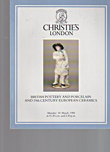 Christies 1985 British Pottery & Porcelain, European Ceramics