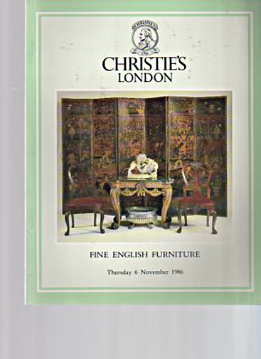 Christies 1986 Fine English Furniture