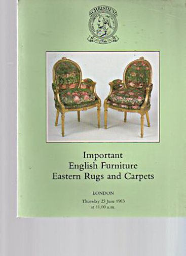 Christies 1983 Important English Furniture, Eastern Rugs
