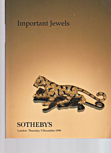 Sothebys 1998 Important Jewels