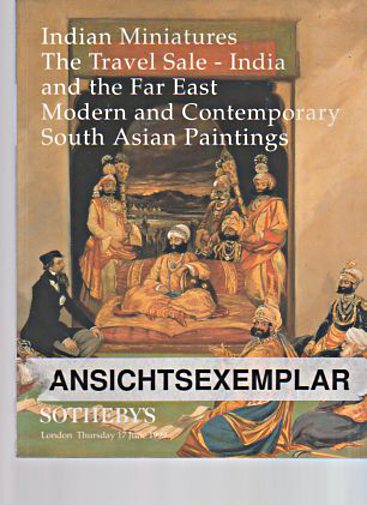 Sothebys 1999 Indian Miniatures, Travel Sale, Asian Paintings