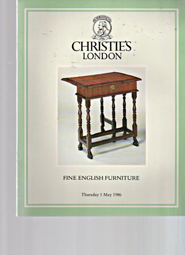 Christies May 1986 Fine English Furniture