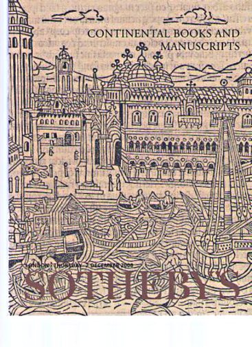 Sothebys 2000 Continental Books and Manuscripts