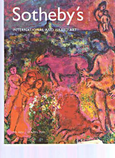 Sothebys 2003 International and Israeli Art