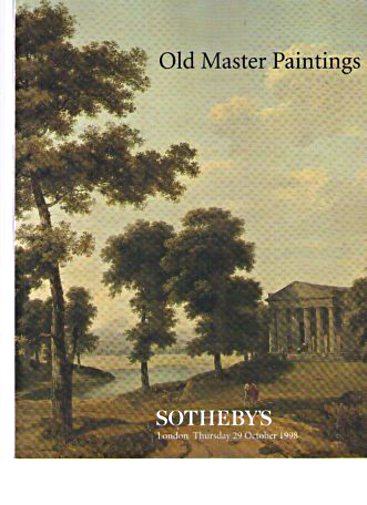 Sothebys October 1998 Old Master Paintings