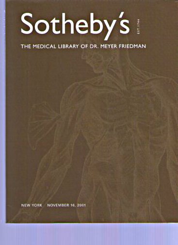 Sothebys 2001 The Medical Library of Dr Meyer Friedman