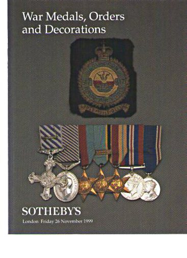 Sothebys 1999 War Medals, Orders and Decorations - Click Image to Close