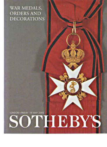 Sothebys 2000 War Medals, Orders and Decorations, Coins