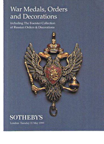 Sothebys 1999 Foerster Collection Russian Orders, Medals
