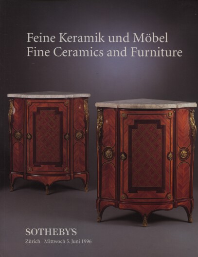 Sothebys 1996 Fine Ceramics and Furniture