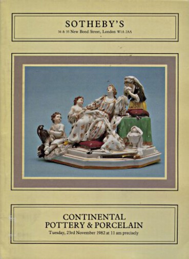 Sothebys 1982 Continental Pottery & Porcelain