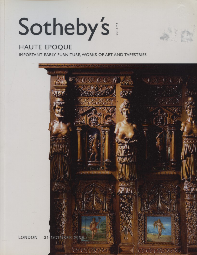 Sothebys 2006 Important Early Furniture & Sculpture - Click Image to Close