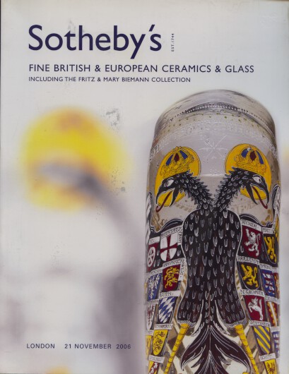 Sothebys 2006 British & European Glass & Ceramics inc. Biemann Collection