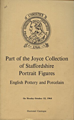 Christies 1964 Joyce Collection Staffordshire Portrait Figures
