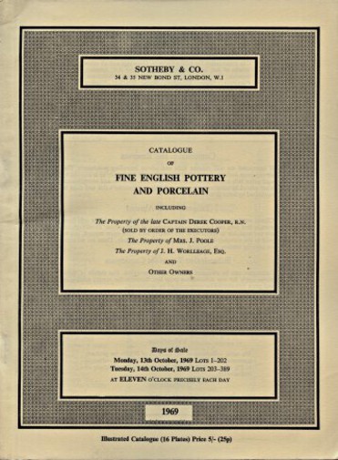 Sothebys October 1969 Fine English Pottery and Porcelain - Click Image to Close