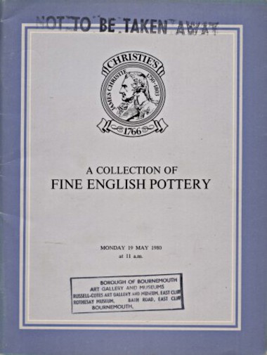 Christies May 1980 Collection of Fine English Pottery (Digital only)