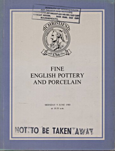 Christies 1980 Fine English Pottery and Porcelain