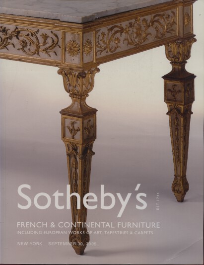 Sothebys 2005 French & Continental Furniture & Works of Art