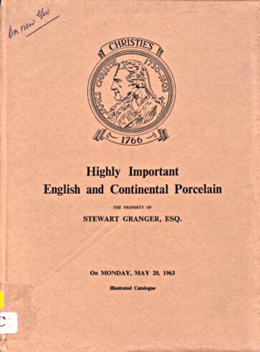 Christies 1963 Highly Important English & Continental Porcelain (Digital only)