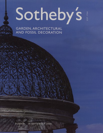 Sothebys 2004 Garden, Architectural & Fossil Decoration