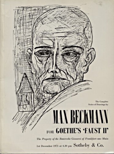 Sothebys 1971 Drawings by Beckmann for Goethe's Faust II - Click Image to Close