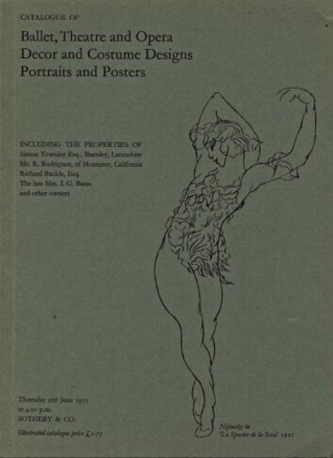 Sothebys 1971 Ballet, Theatre, Opera Decor & Costume Designs
