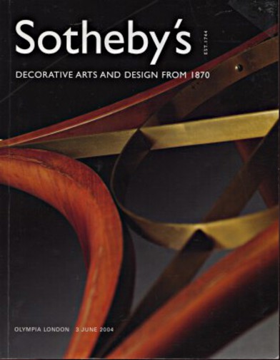 Sothebys 2004 Decorative Arts & Design from 1870