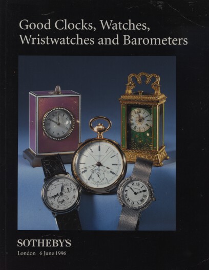 Sothebys 1996 Good Clocks, Watches, Wriswatches