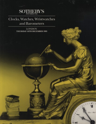 Sothebys 1993 Clocks, Watches, Wristwatches, Barometers