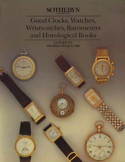 Sothebys 1989 Good Clocks, Watches, Wriswatches