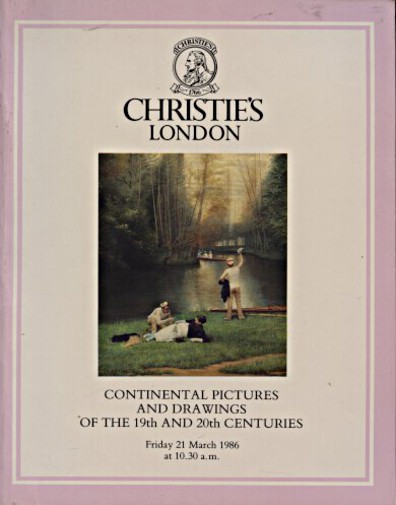 Christies 1986 Continental Pictures 19th & 20th Centuries