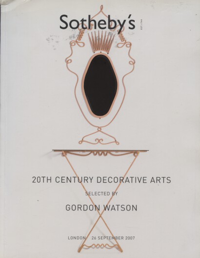 Sothebys 2007 20th Century Decorative Arts