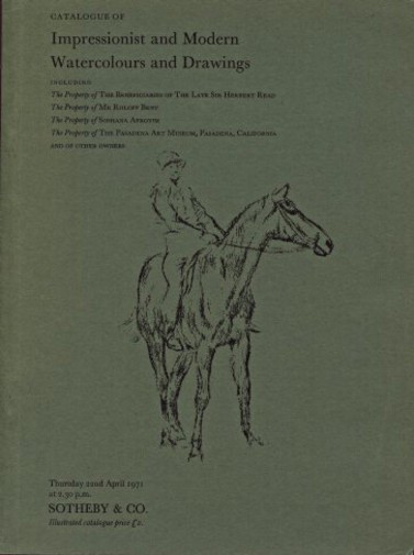 Sothebys 1971 Impressionist & Modern Watercolours and Drawings