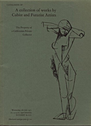 Sothebys 1971 Collection of Works by Cubist & Futurist Artists