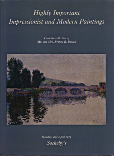 Sothebys 1979 Highly Important Impressionist & Modern Paintings