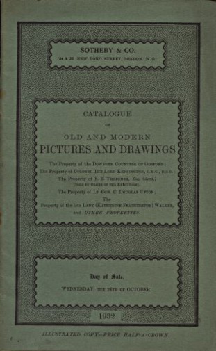Sothebys 1932 Old & Modern Pictures & Drawings (Digital only)