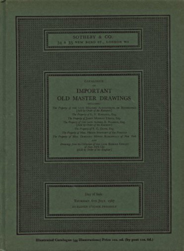Sothebys 1967 Important Old Master Drawings