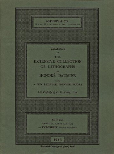 Sothebys 1963 Daumier Collection Lithographs & Books