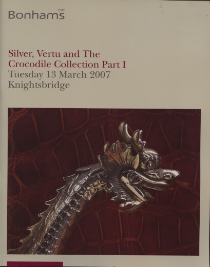 Bonhams 2007 Silver, Vertu, The Crocdile Collection Pt I - Click Image to Close