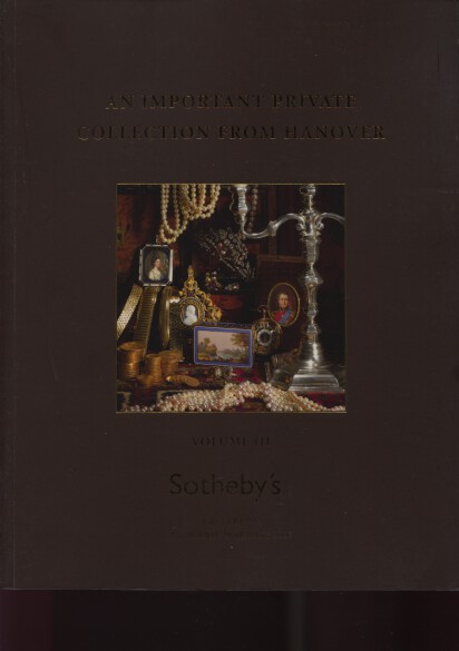 Sothebys March 2007 Hanover Collection of Portrait Miniatures, Jewels Volume III