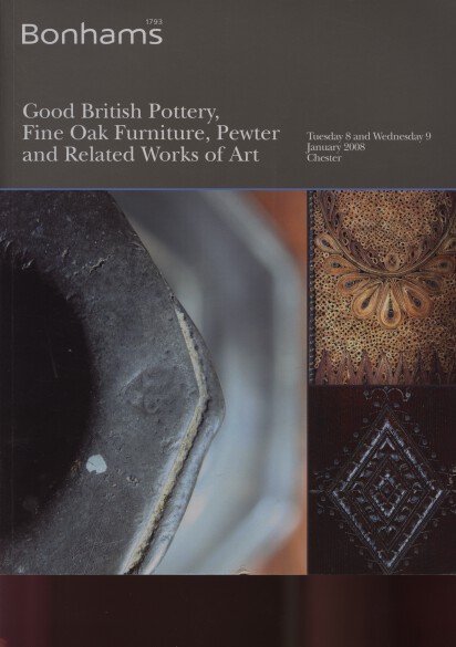 Bonhams January 2008 British Pottery, Oak Furniture, Pewter - Click Image to Close