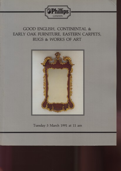 Phillips 1991 English Continental & Early Oak Furniture, etc