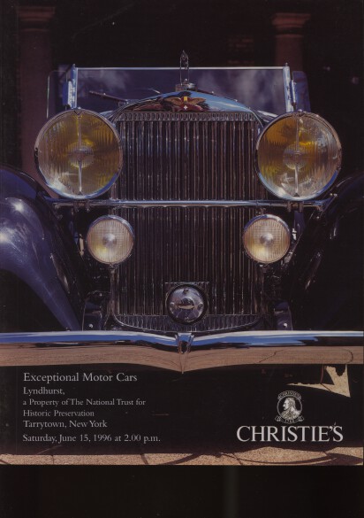 Christies 1996 Exceptional Motor Cars (Digital only)