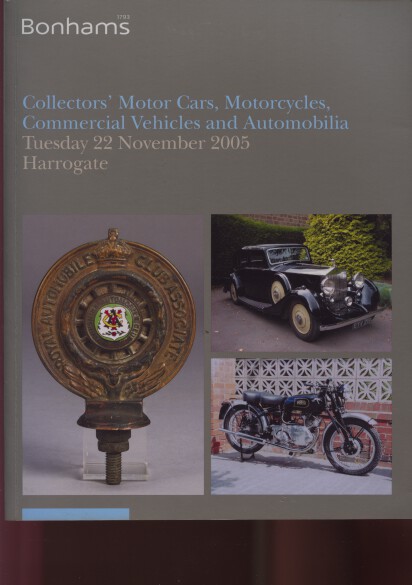 Bonhams 2005 Collectors Motor Cars, Motorcycles & Automobilia