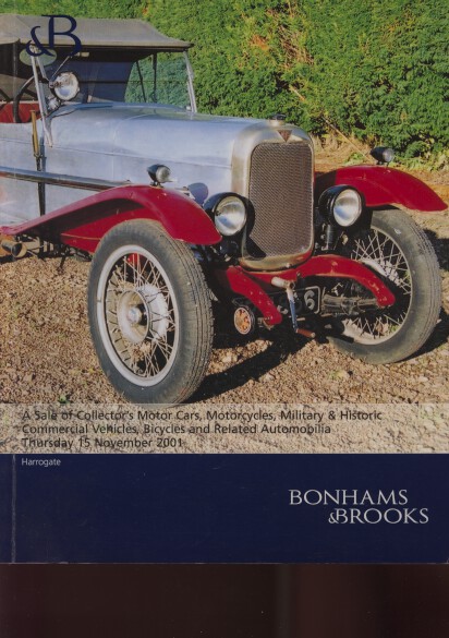 Bonhams & Brooks 2001 Collectors Motor Cars, Motorcycles etc - Click Image to Close