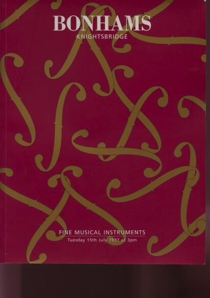 Bonhams 1997 Fine Musical Instruments - Click Image to Close