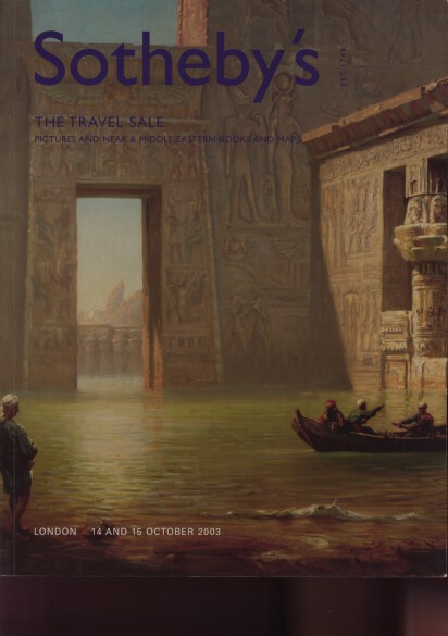 Sothebys October 2003 Pictures & Middle Eastern Books, Maps (Digital Only)