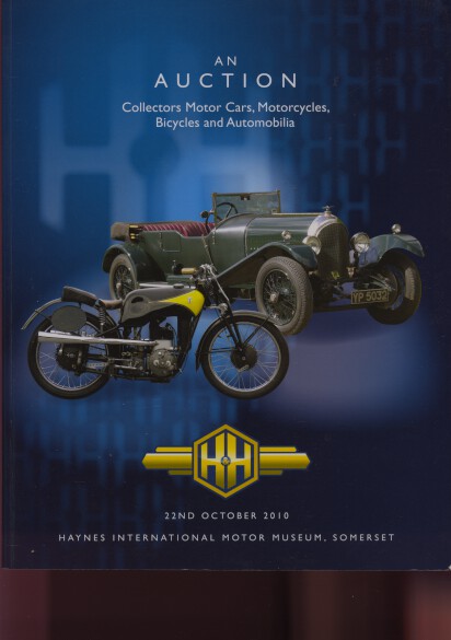 H&H 2011 Collectors Motor Cars, Motorcycles & Bicycles (Digital only)