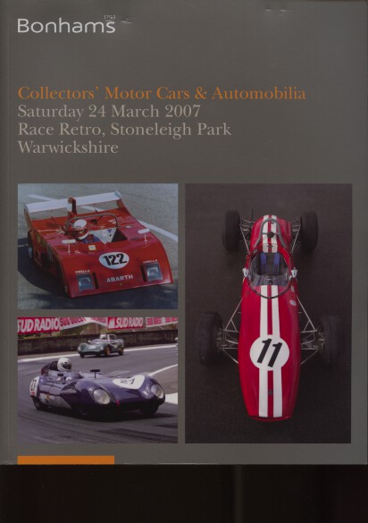 Bonhams 2007 Collectors' Motor Cars, Motorcycles & Automobilia
