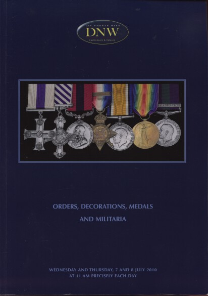 DNW 2010 Orders, Decorations, Medals & Militaria